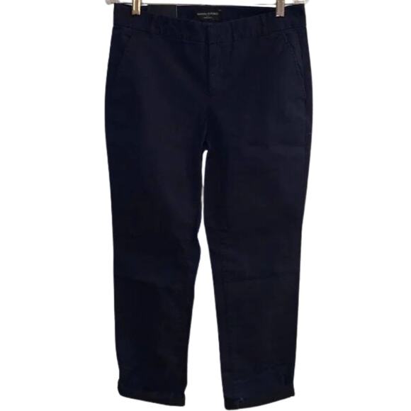 Banana Republic Authentic Chino Slim Fit in Navy NWT Size 00 Petite - Picture 2 of 5
